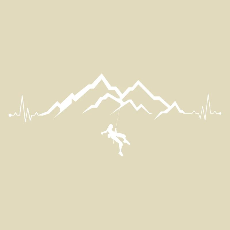 Summit Climber on Mountain Range Pulse