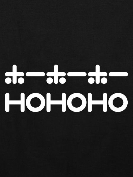 HoHoHo + Texte japonais - Blanc
