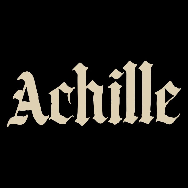 Achille Gothic script