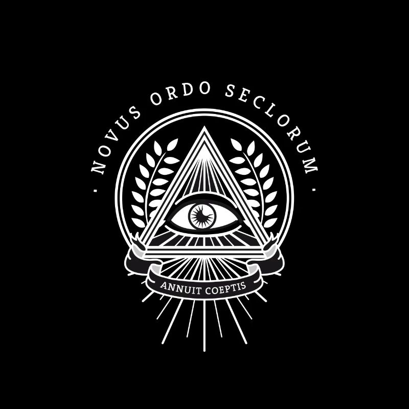 Illuminati œil omniscient pyramide de la société secrète