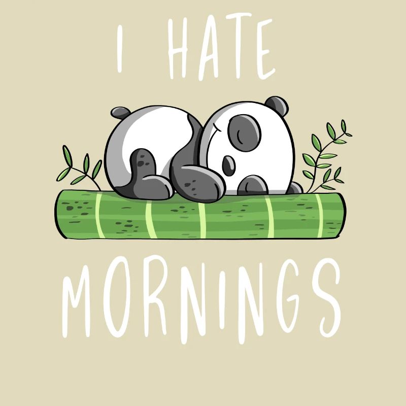 I Hate Mornings - Bamboo Panda Bear - Comic
