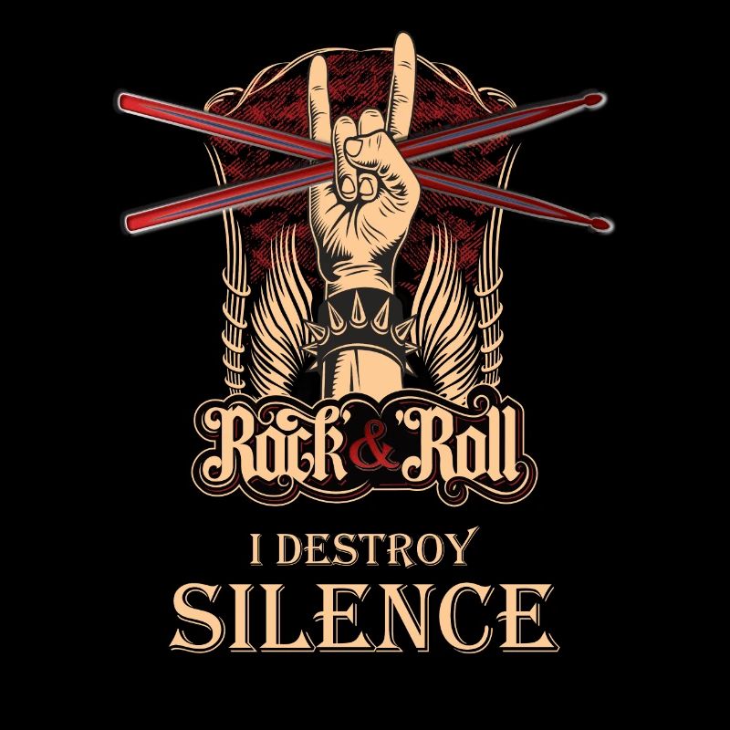 I destroy Silence, drummer, drummer, drums, drums