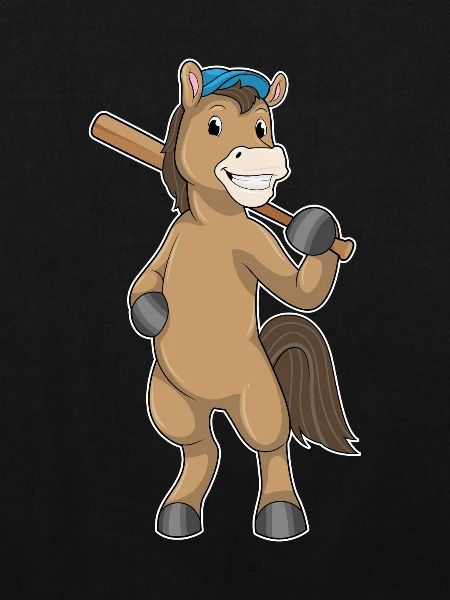 Pferd Baseball Baseballschläger