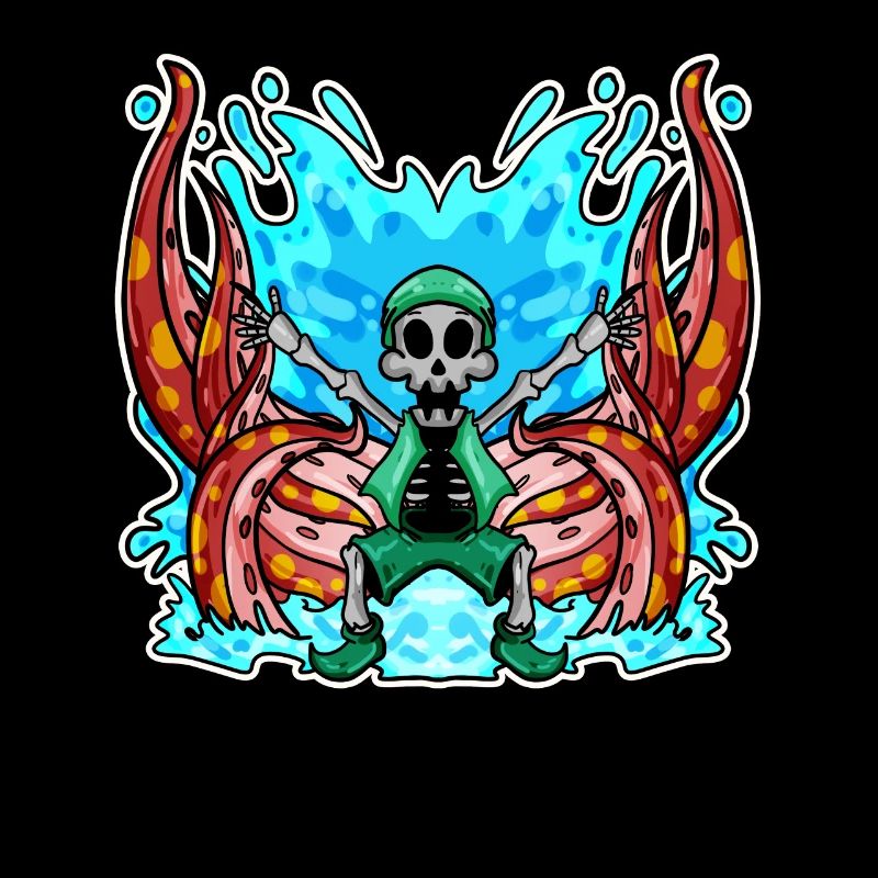 Squelette Octopus Pirate