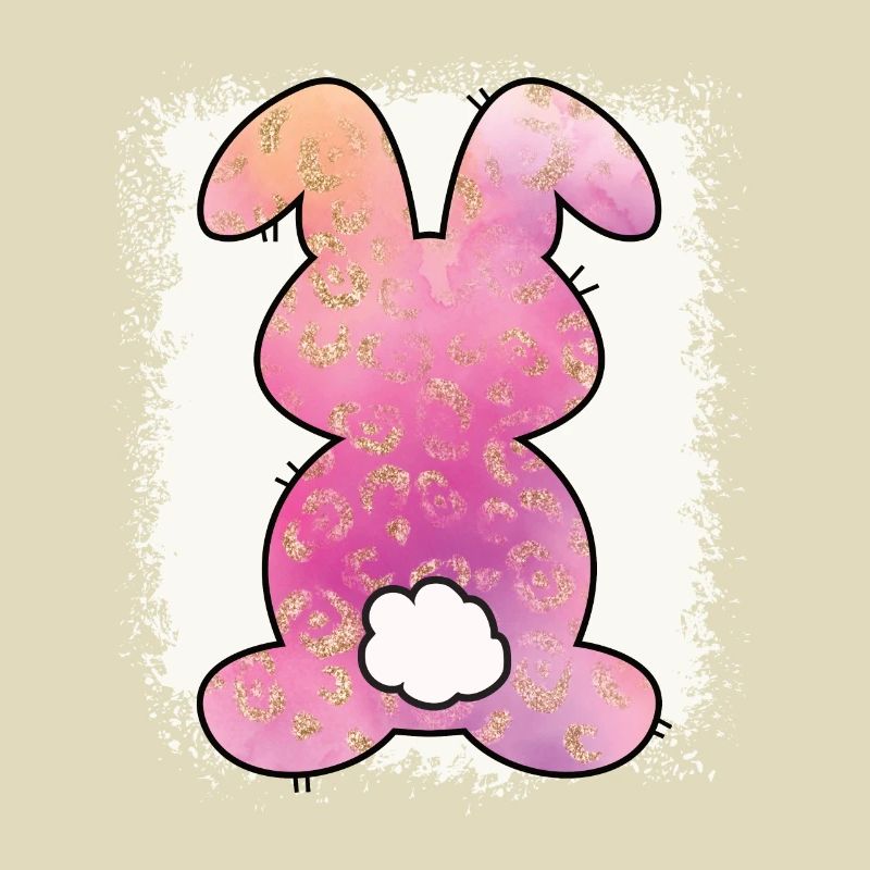 Leopard Print Bleached Easter