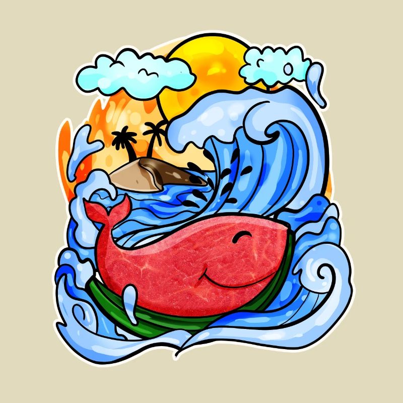 Baleine pastèque