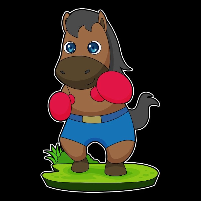 Boxeur cheval Boxer Gants de boxe Boxe