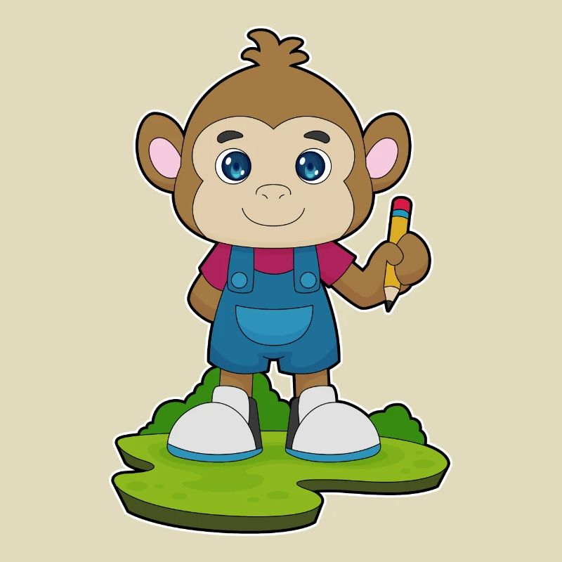 École de crayons Monkey Student