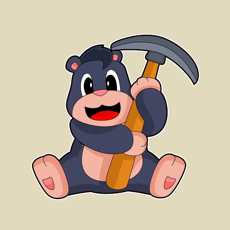 Mole Miner Pickaxe Mining