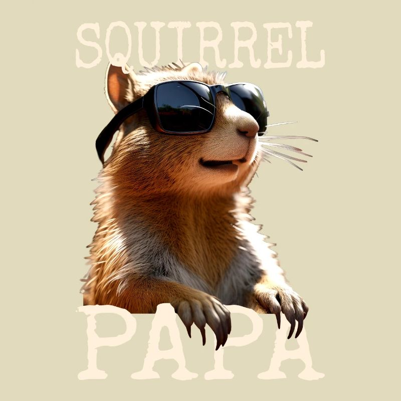 Squirrel Dad Squirrel Daddy Father's Day Dad Paps