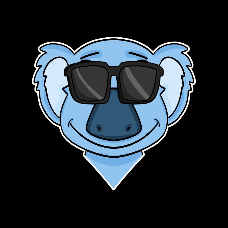 Koala with glasses