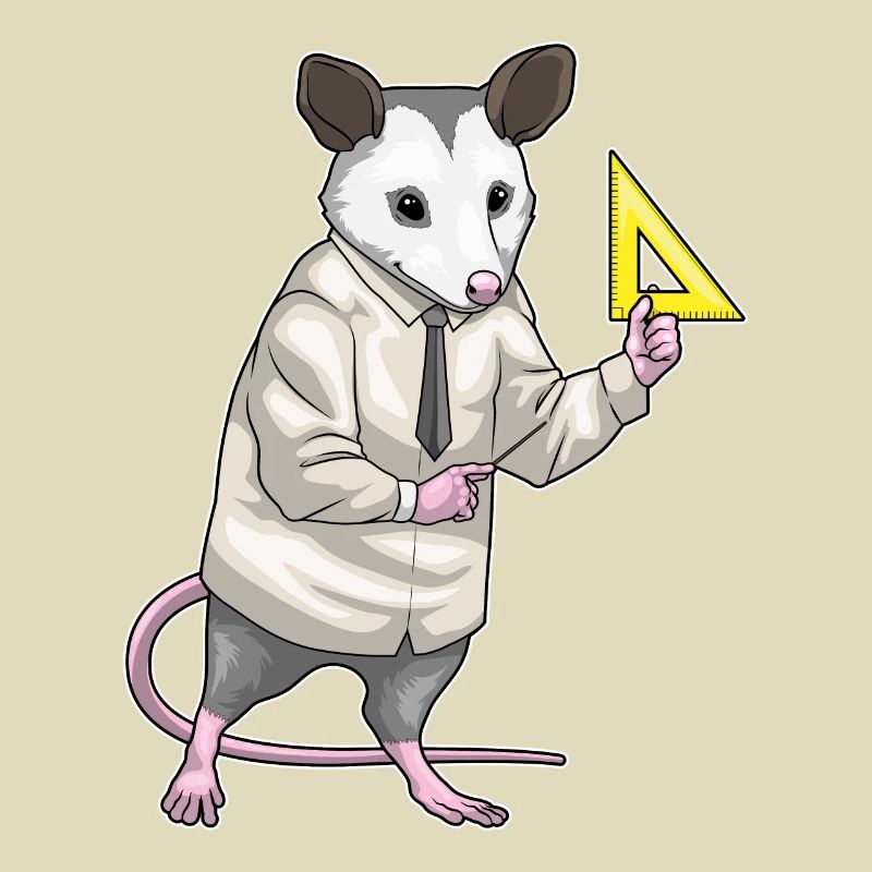 Possum, professeur de maths, école