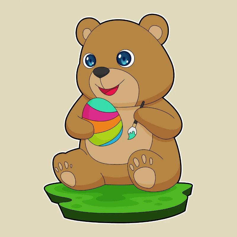 Bear Easter Paint