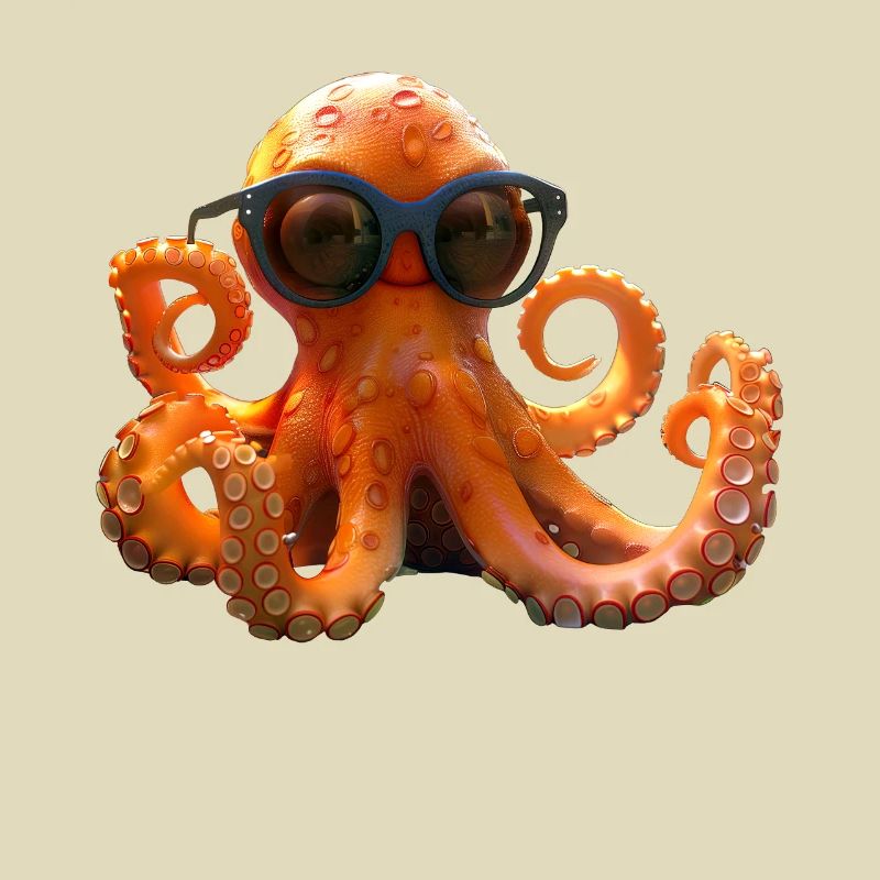 Octopus Small Octopus Cuttlefish Cute Octopus