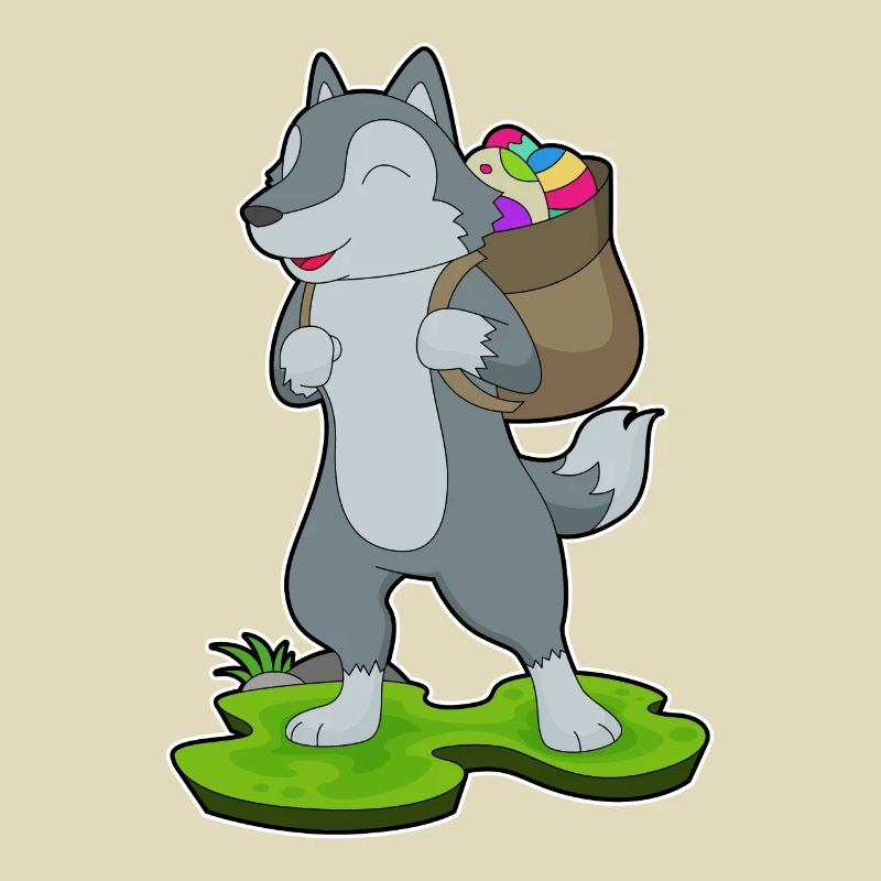 Wolf Easter Wanderer