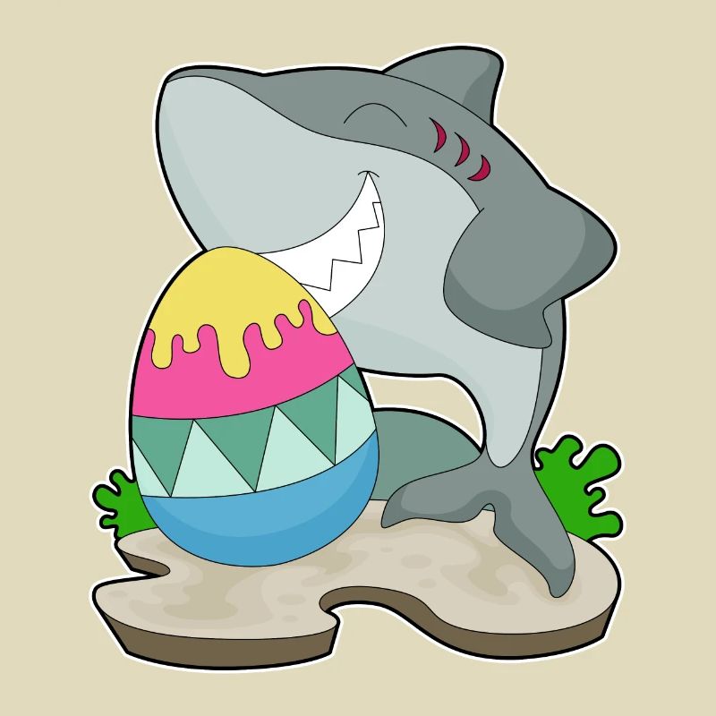 Shark Easter Easter Egg