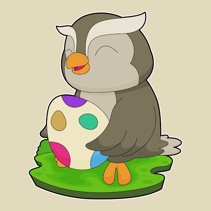 Owl Easter Easter Egg