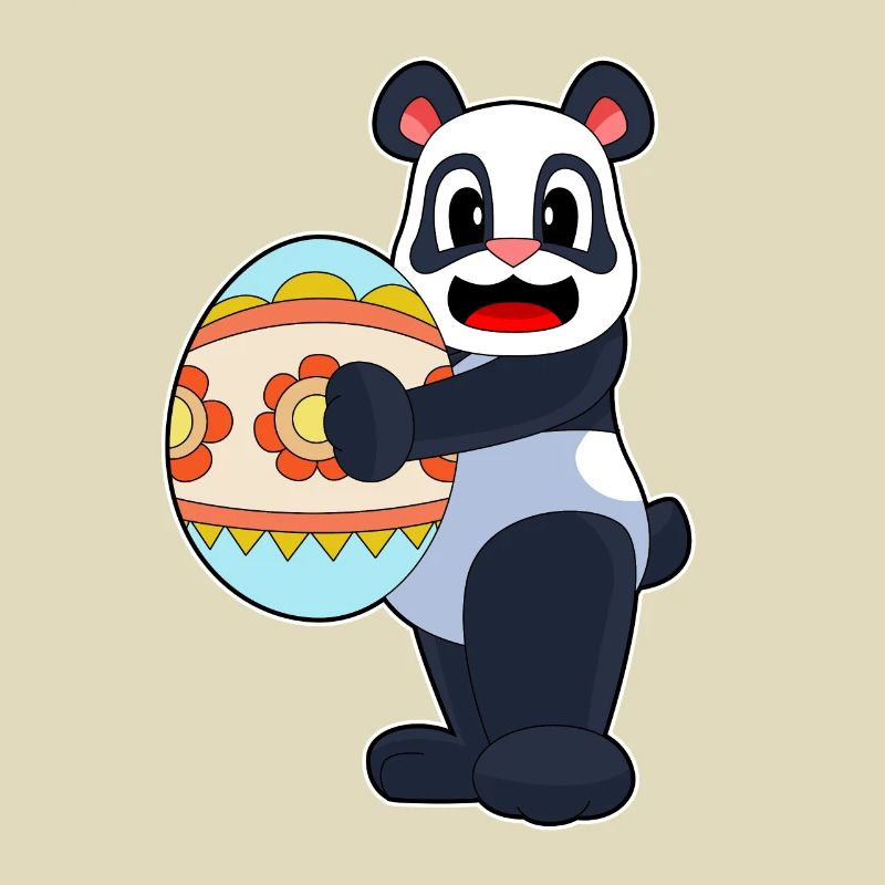 Panda Easter Easter Egg