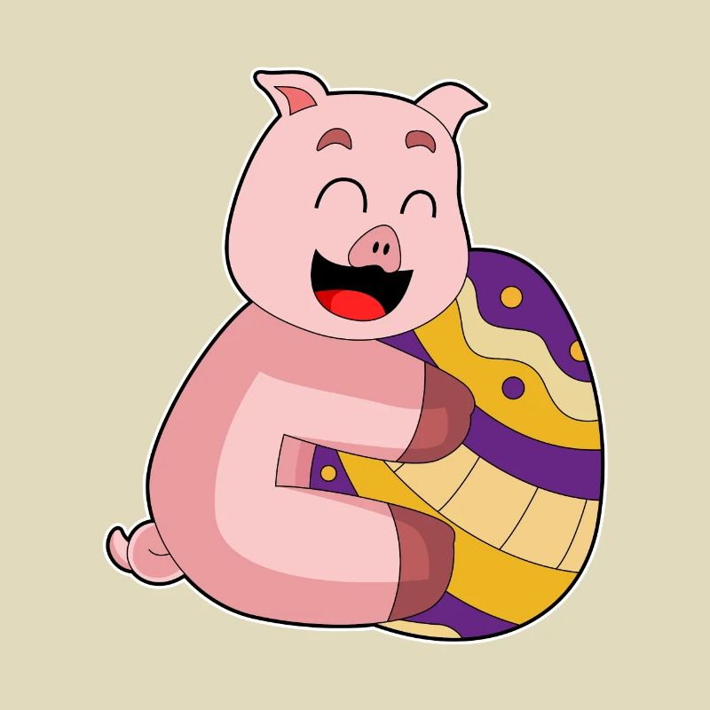 Pig Easter Easter Egg