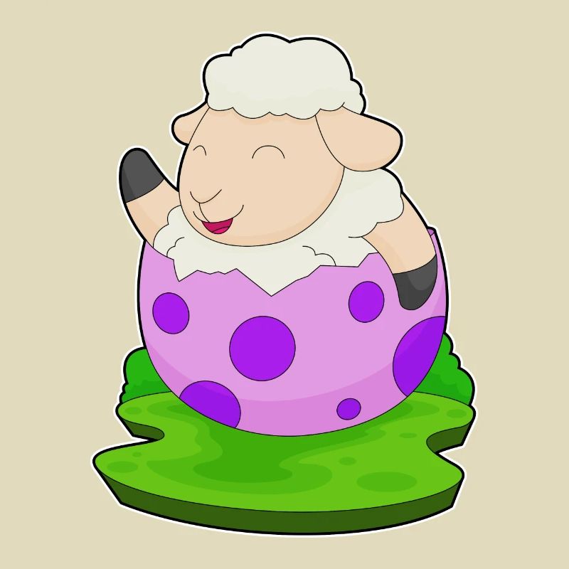 Sheep Easter Easter Egg
