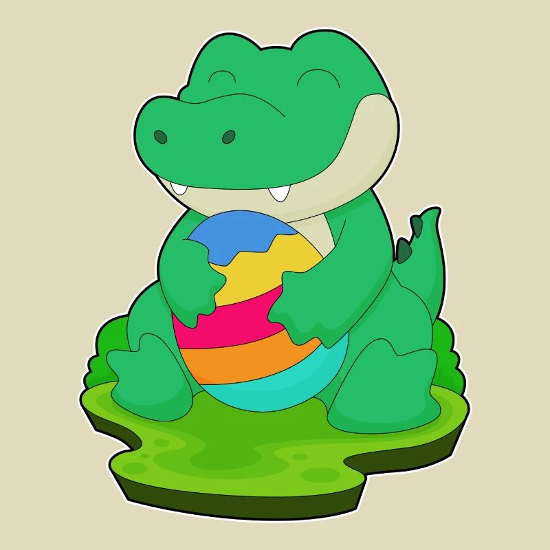 Crocodile Easter Easter Egg