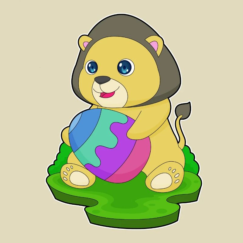 Lion Easter Easter Egg
