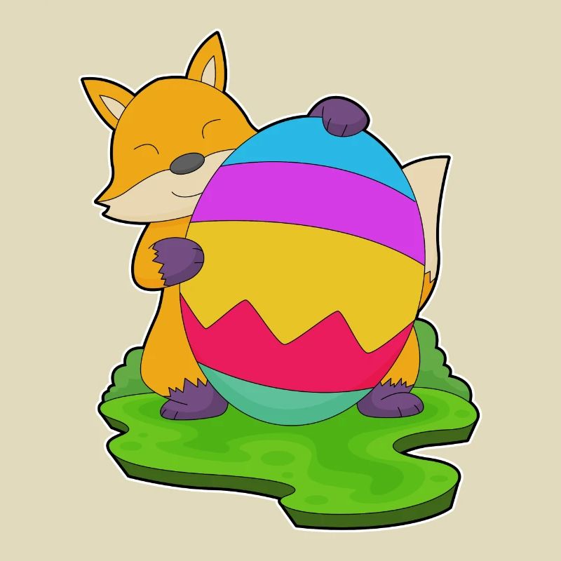 Fox Easter Easter Egg