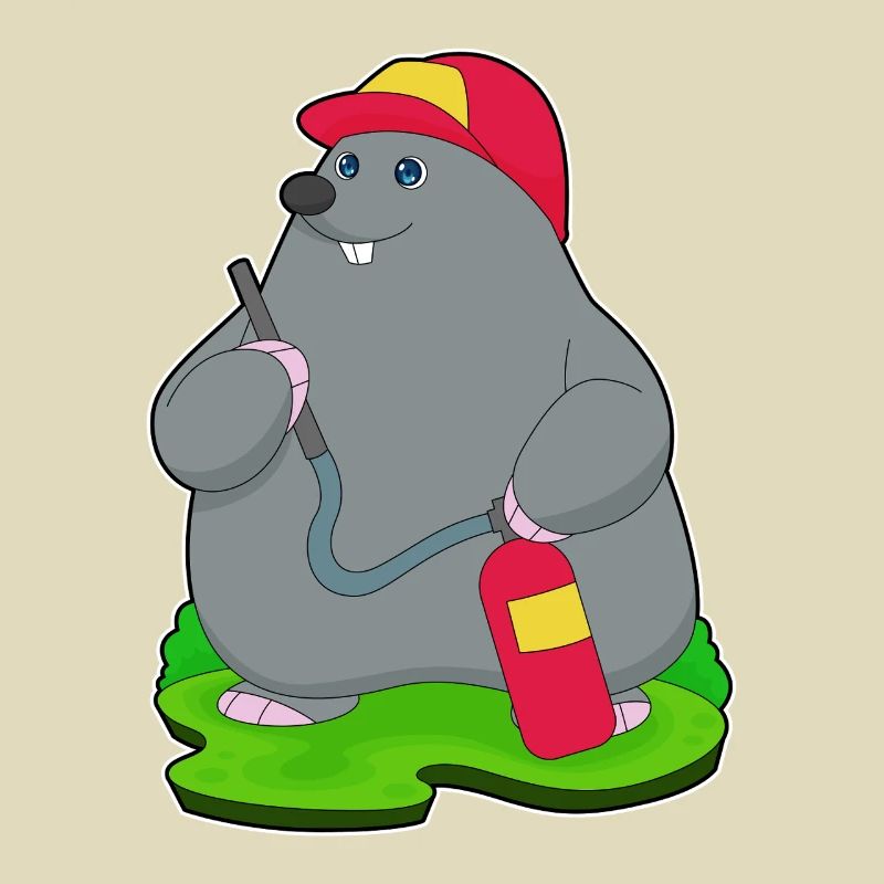 Mole Firefighter Fire Extinguisher