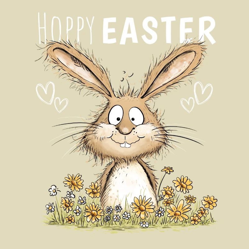 Hoppy Easter Easter Bunny Easter Motif Easter Bunny
