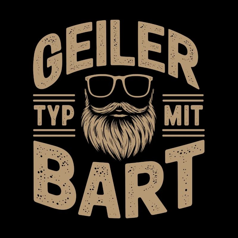 Geiler Typ Mit Bart Bartträger Barbier Vollbart