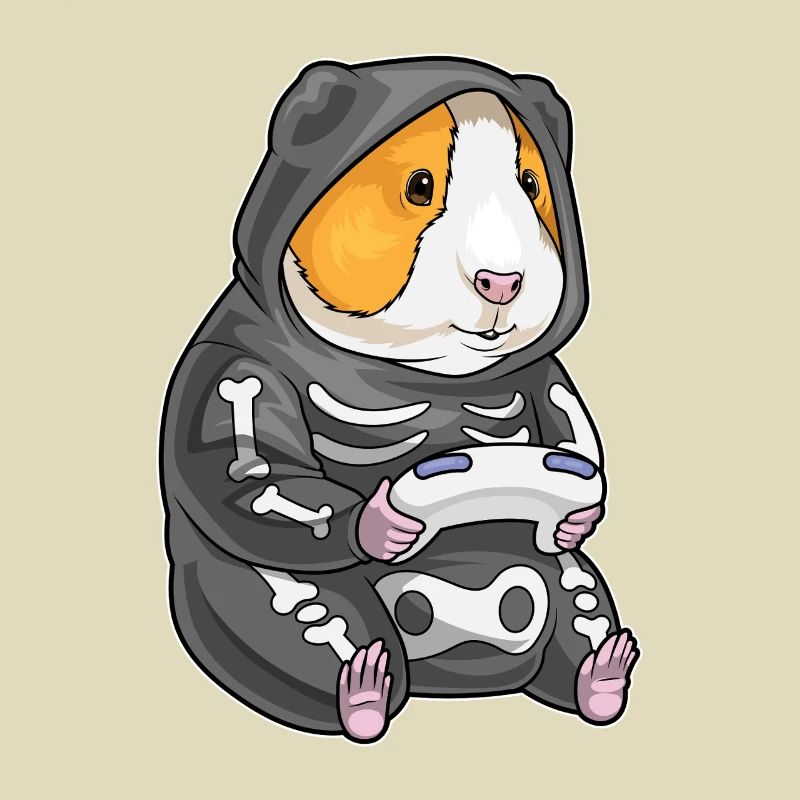 Cochon d’Inde Halloween Gamer