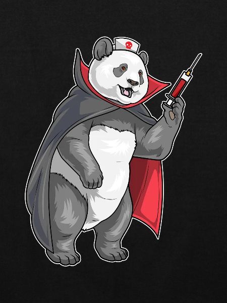 Infirmière panda d’Halloween