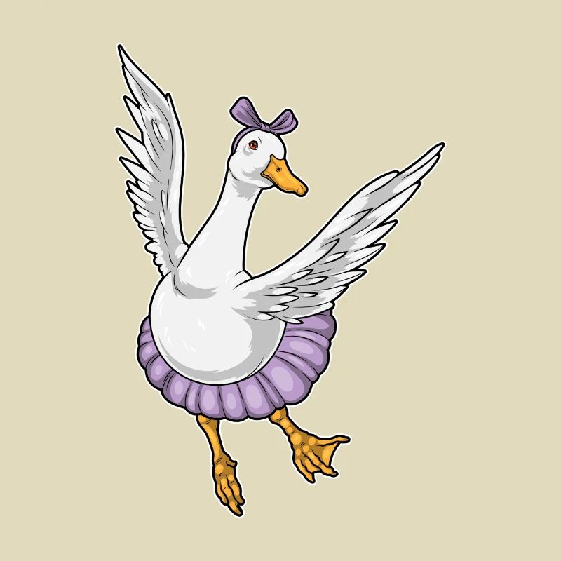 Duck Ballerina Ballet Dance