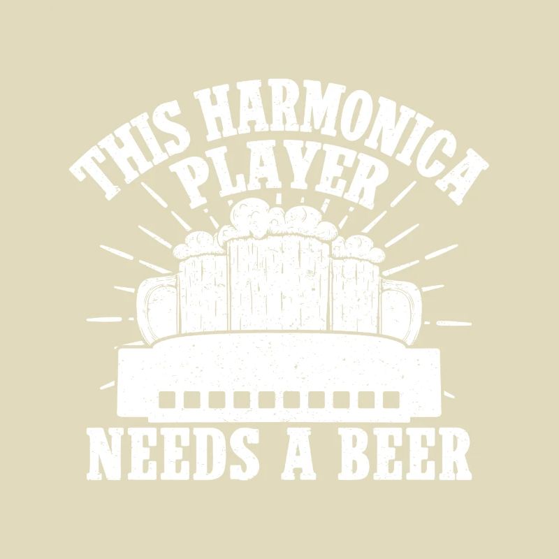 Harmonica Musican Needs A Beer Harmonica