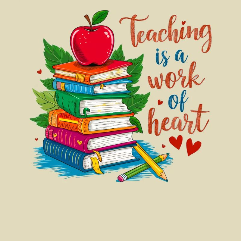 Enseignant Bokstack et Hjärta