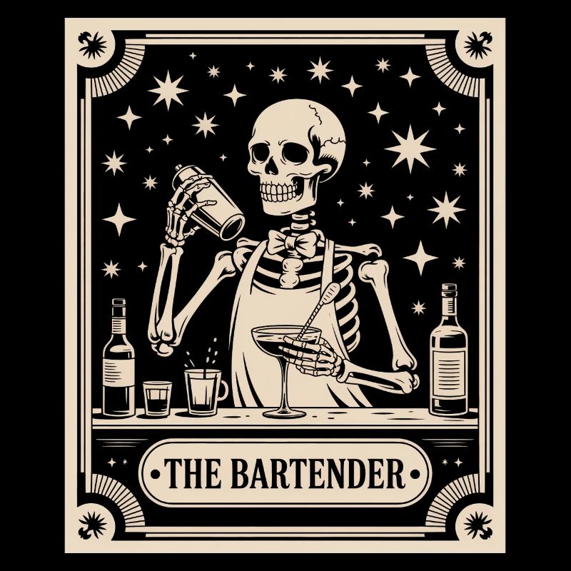 Bartender Barman The Bartender Tarot Cocktail