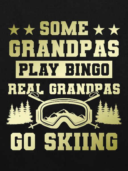 Großvater ski spruch
