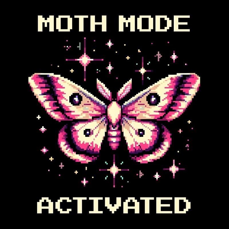 Moth Mode Enabled | Funny Gamer Saying