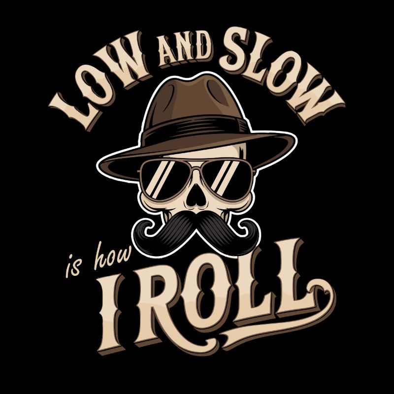 Low and Slow Roll BBQ Motif