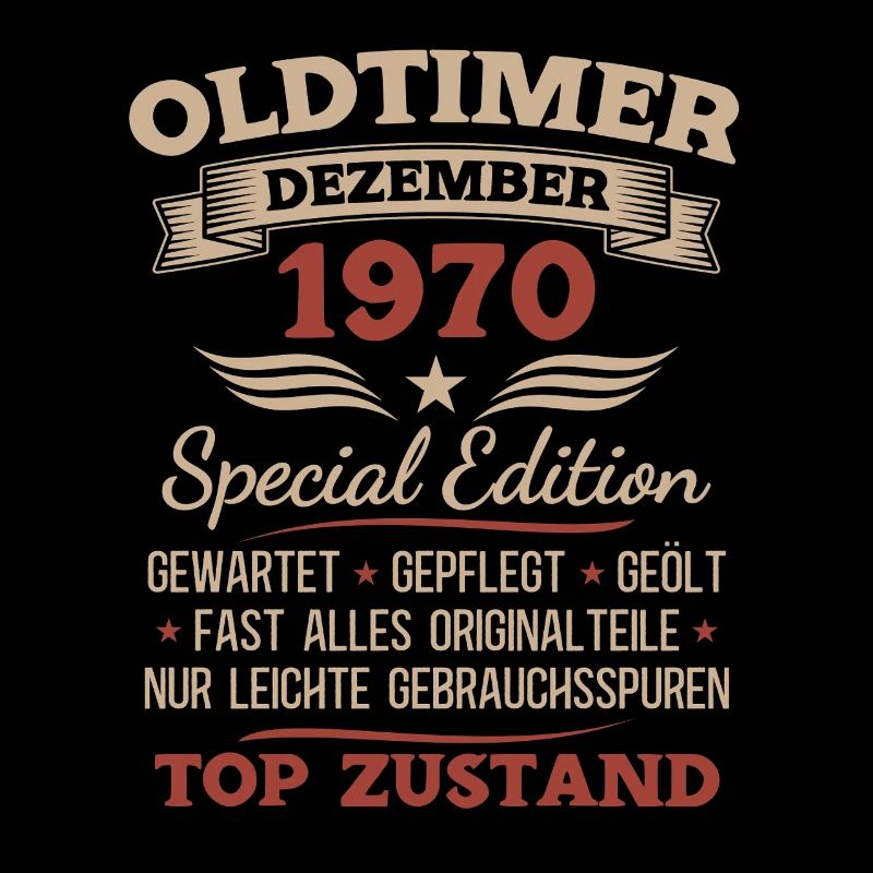 55. Geburtstag Geschenk Oldtimer Dezember 1970
