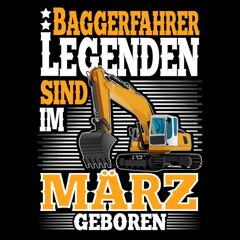 Baggerfahrer Geburtstag März