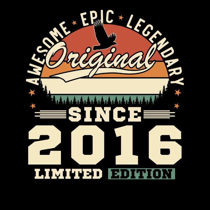 2016 Vintage Retro Geburtstagsgeschenk