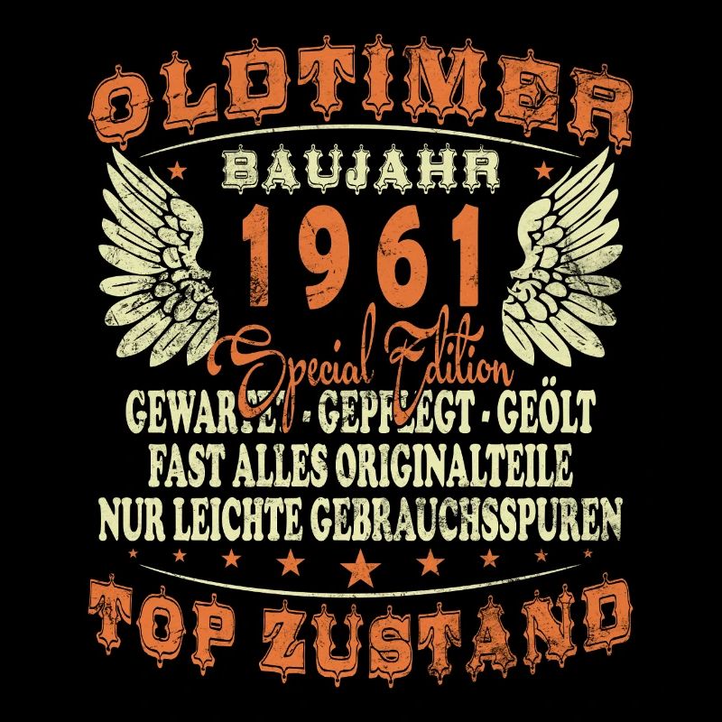 Baujahr 1961 Oldtimer Geburtstag Spruch 65