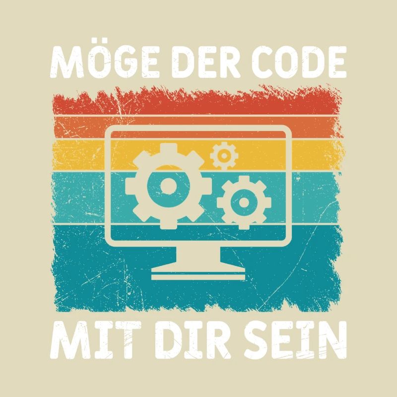 Nerd Computer MÖGE DER CODE MIT DIR SEIN LUSTIG