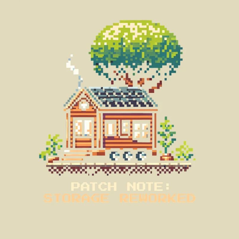 Storage space revised | Tiny House Order