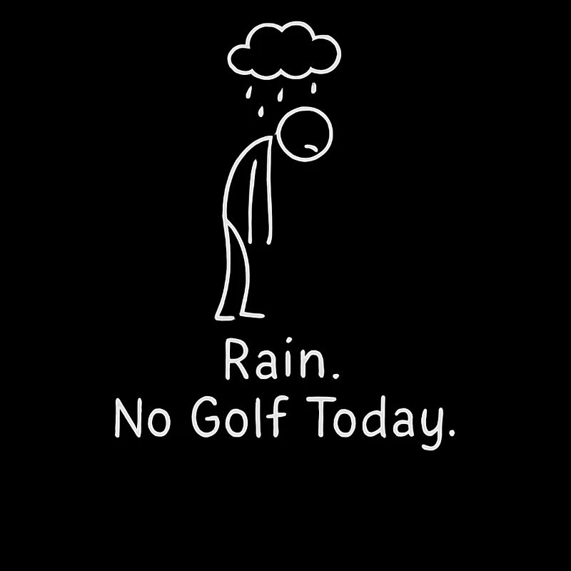 Rain No Golf Today Golfspieler Geschenkidee Golfer