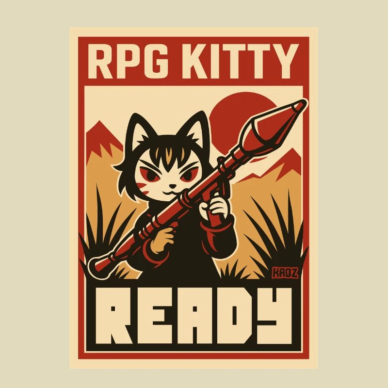 RPG Kitty Ready Poster