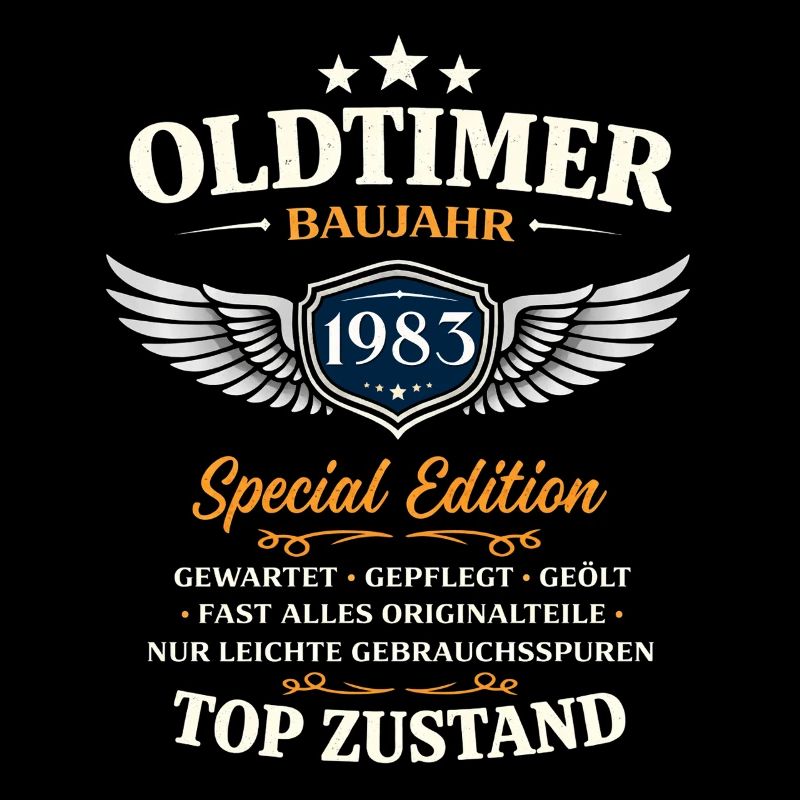 43. Geburtstag Geschenk Mann Oldtimer Vintage 1983
