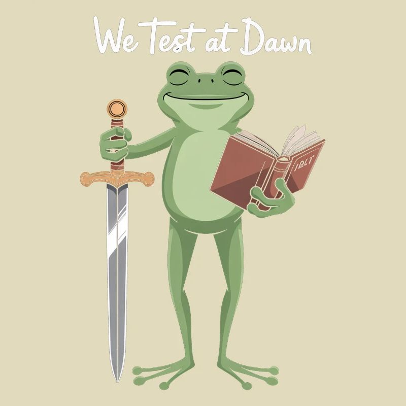 Dawn Test Frog: Sword & Book