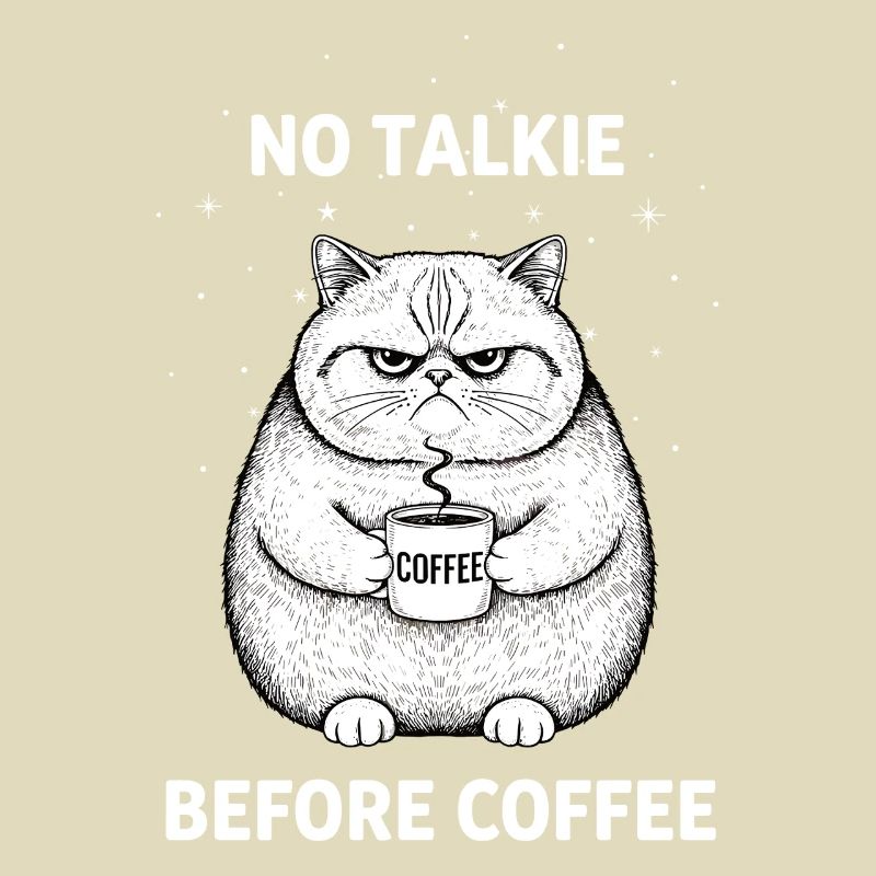 Pas de conversation devant un chat amateur de café